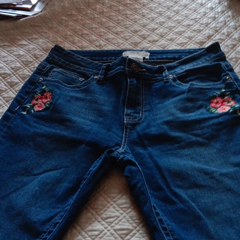 Level Eight Roses and Denim Shorts